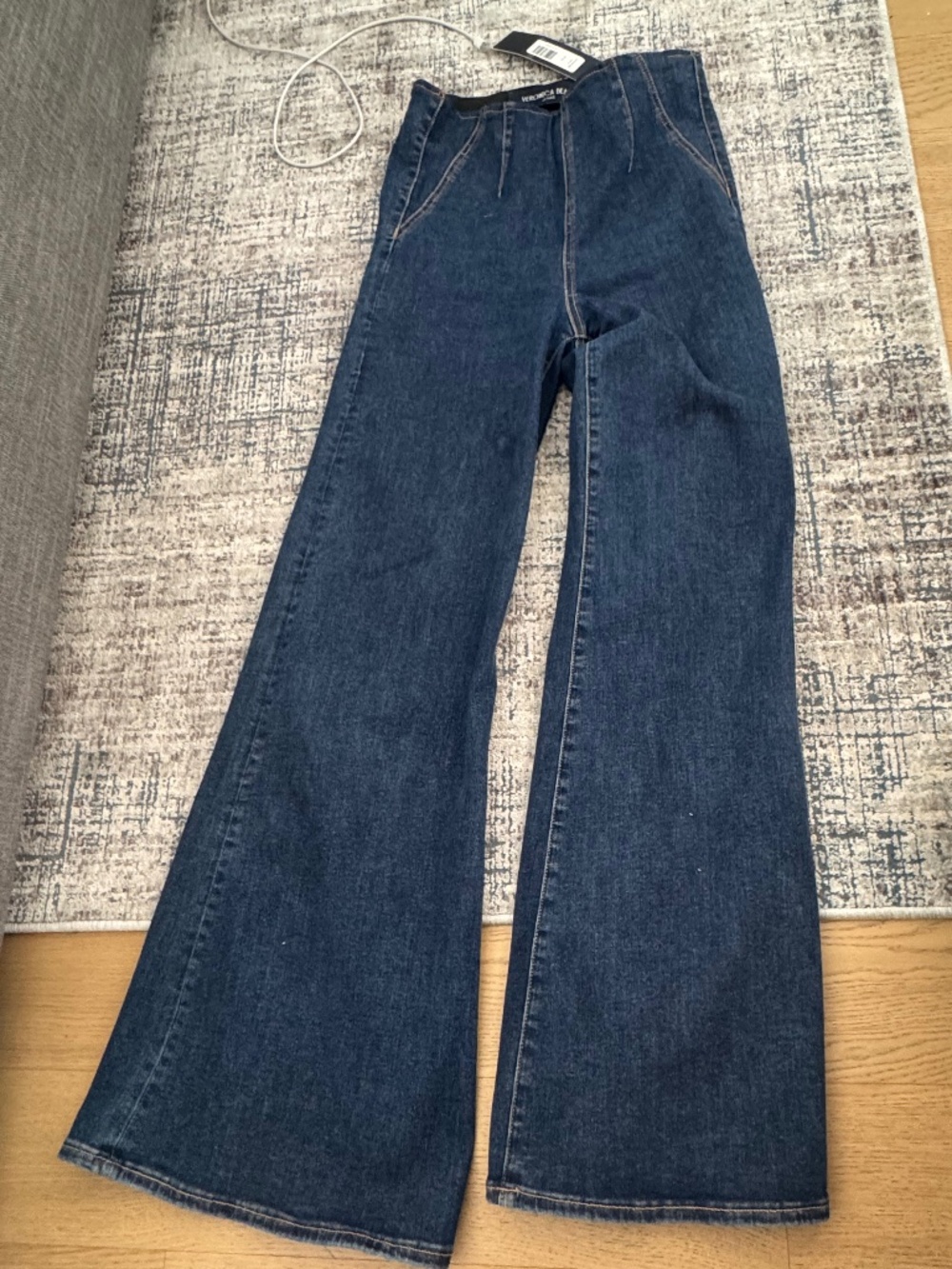 Veronica Beard Joplin Off-Duty High Rise Flare Jeans
